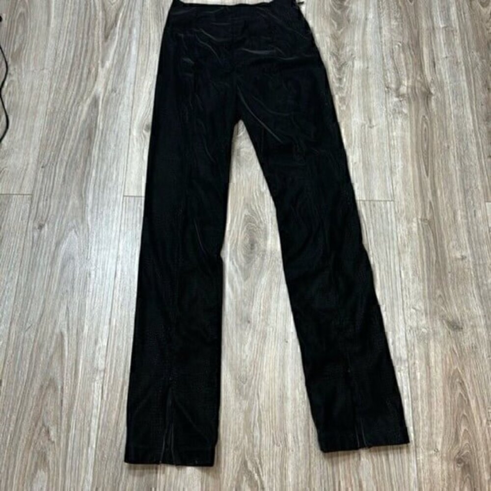 Good American snake print flare pants size 1 zip on the bottom